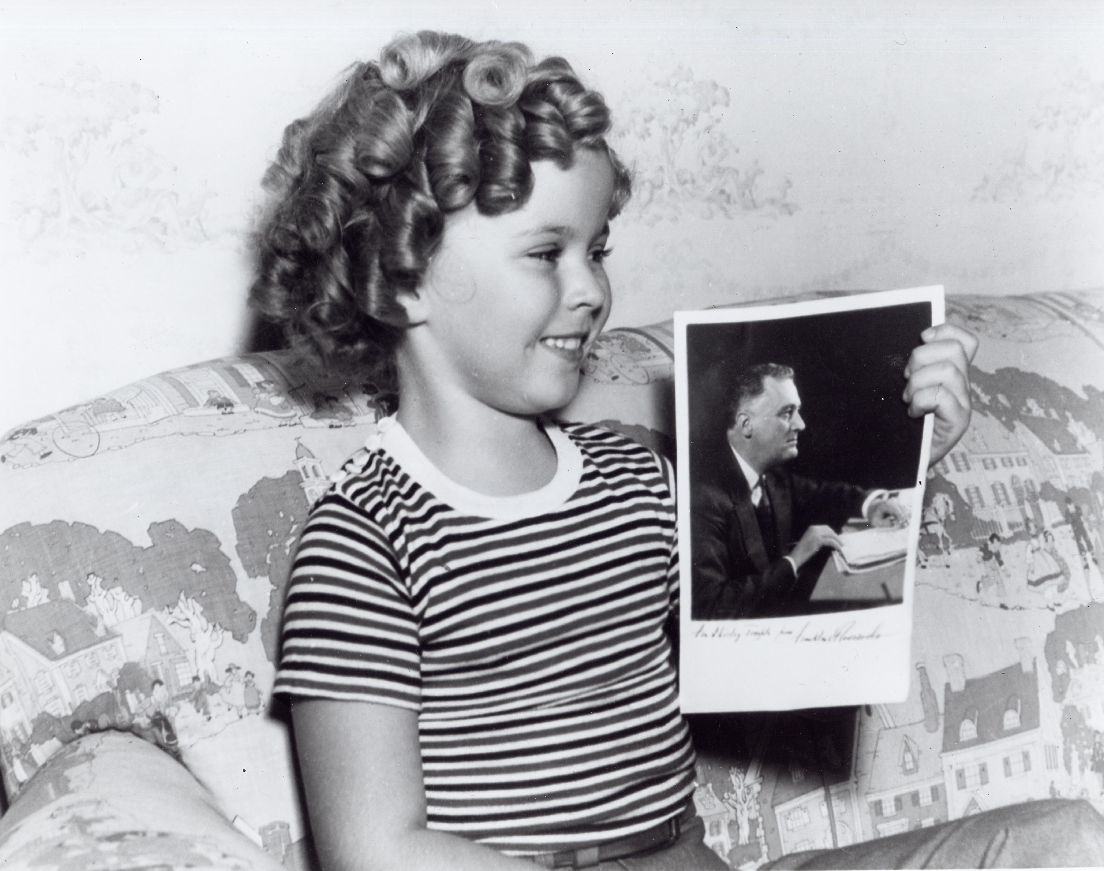 Shirley Temple and FDR photo