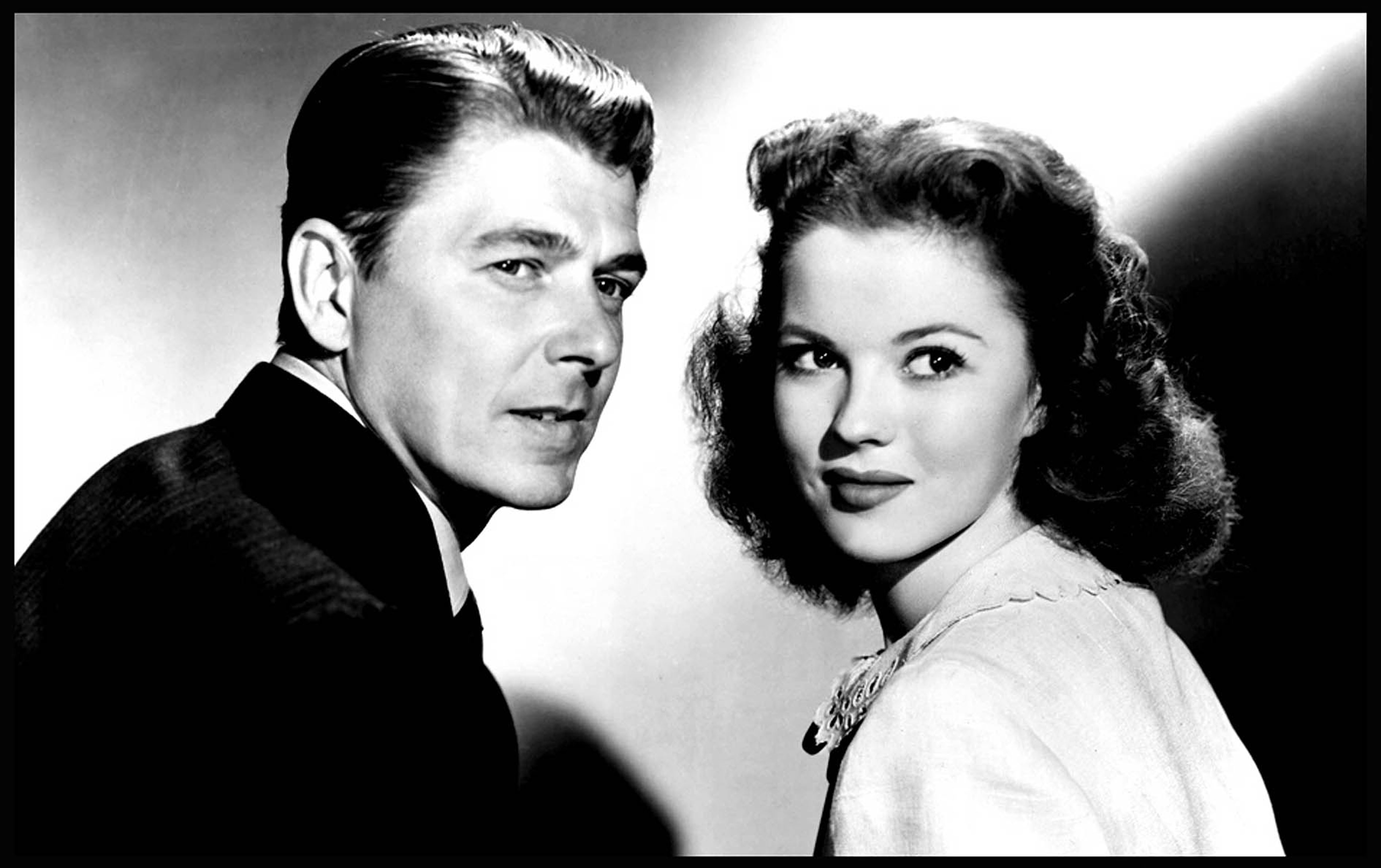 Shirley Temple and Ronald Reagan