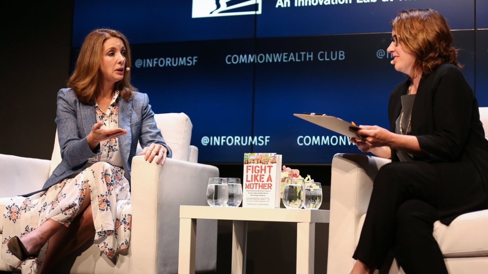 Shannon Watts and Clara Jeffery