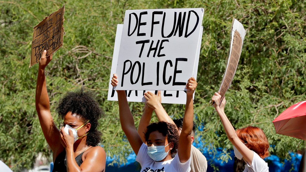 Protesters in Pheonix call to defund the police