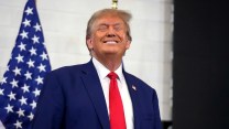 Republican presidential candidate and former President Donald Trump speaks during a rally Saturday, Nov. 18, 2023, in Fort Dodge, Iowa.