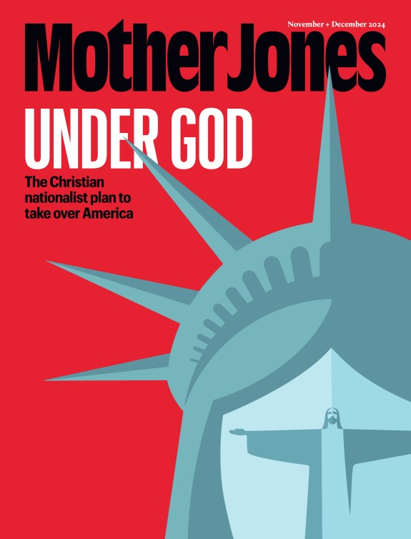 Mother Jones Magazine Cover : November + December 2024