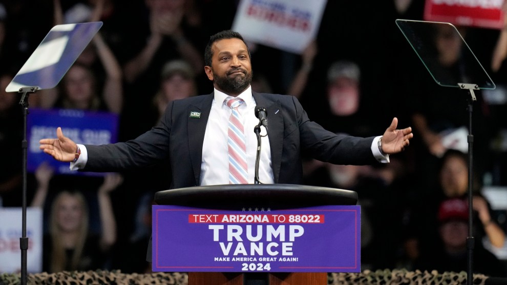 Kash Patel campaigning for Trump, October 2024