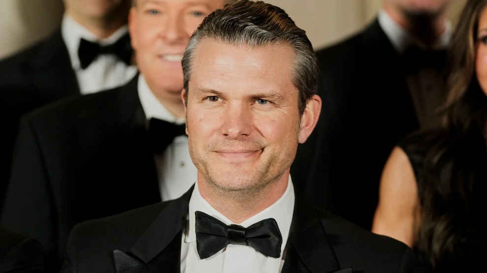 Close-up photo of Pete Hegseth wearing a tuxedo.