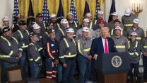 President Trump and coal miners