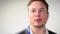 A close up photo of Elon Musk.