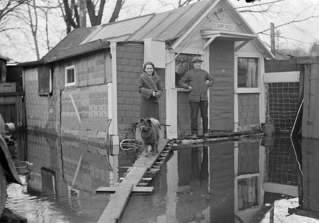 flooded house