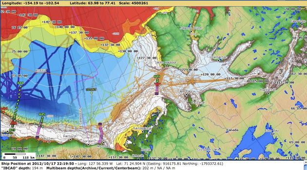 Amundsen Gulf and the entrance to the Northwest Passage