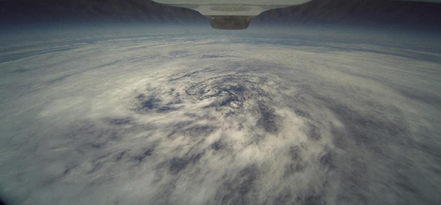 Photo of Tropical Storm taken from a Global Hawk aircraft. NASA/NOAA
