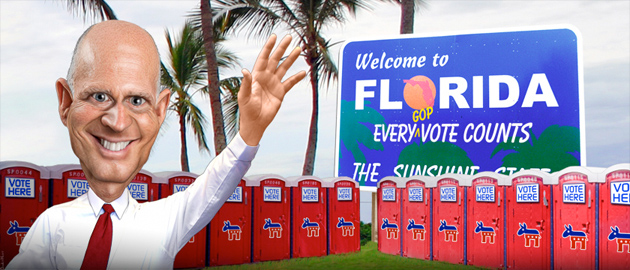 Rick Scott is making it harder to vote Flickr/Donkey Hotery