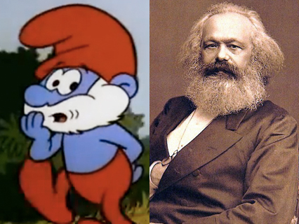 Papa Smurf and Karl Marx